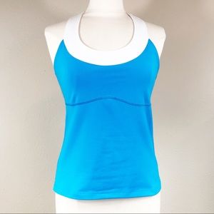 5 for $25! Rese Workout Tank Top Blue & White